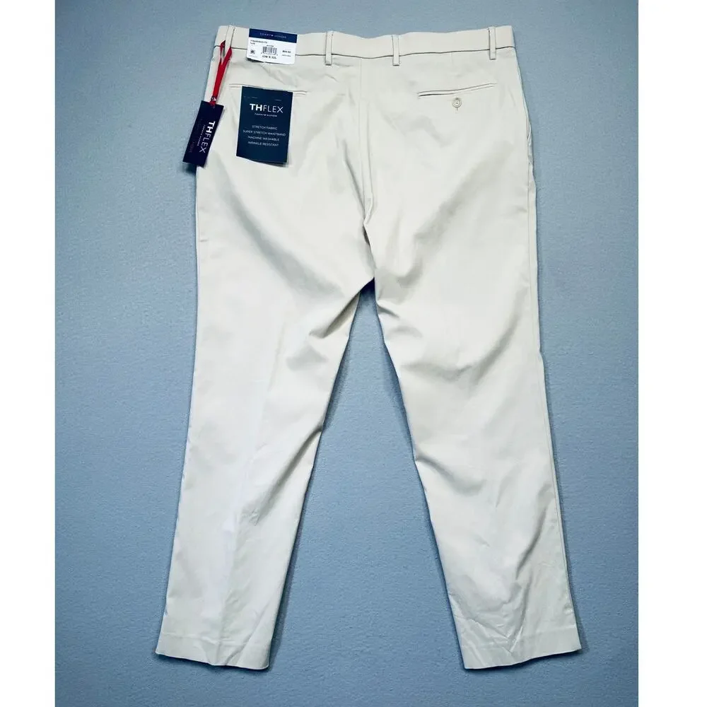 Tommy Hilfiger Men's Modern-Fit Solid Dress Pants - Butter 40x32 $95